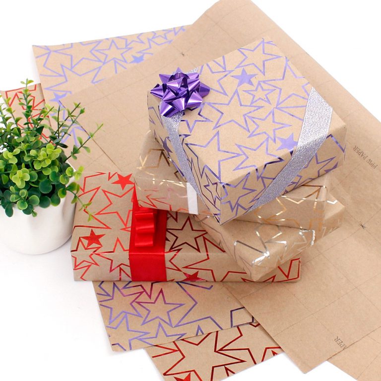 New hot stamping kraft paper gift wrapping paper Wrapping Paper