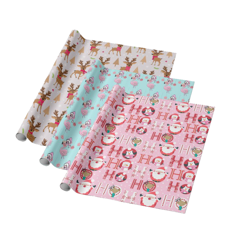 Custom christmas printing kraft wrapping paper Wrapping Paper