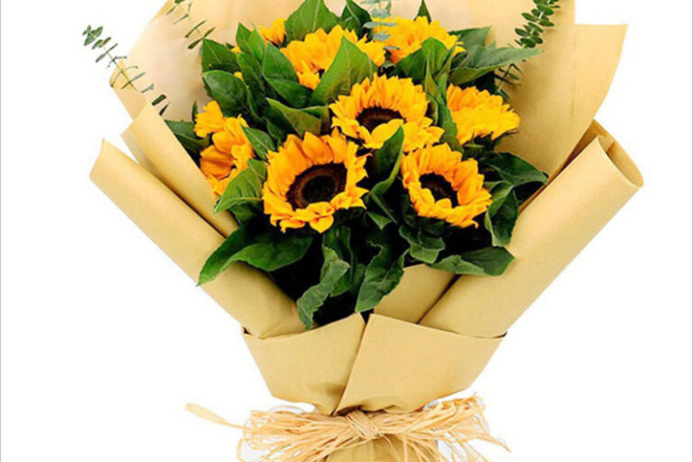 DIY bouquets fresh flower wrapping paper (2)