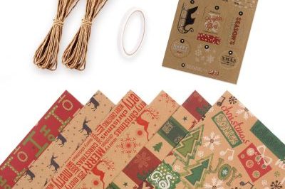 Hotsale popular gold logo christmas wrapping paper (2)