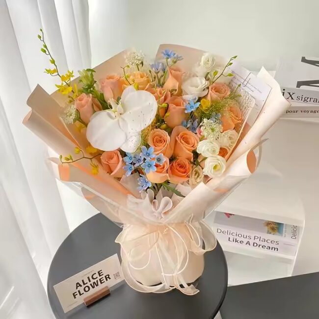 Multi-scene premium flower wrapping paper in sheets and rolls