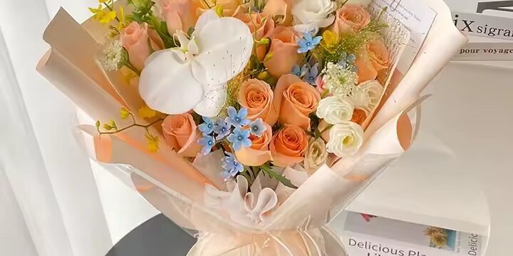 Multi-scene premium flower wrapping paper in sheets and rolls