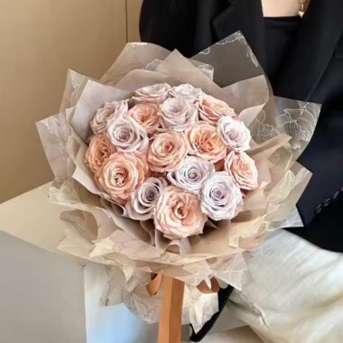Printed floral wrapping paper in sheets and rolls

