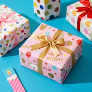 Custom luxury gift wrapping paper with premium finishes
