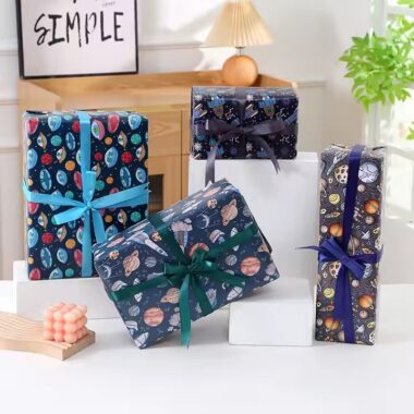 Custom luxury gift wrapping paper with premium finishes