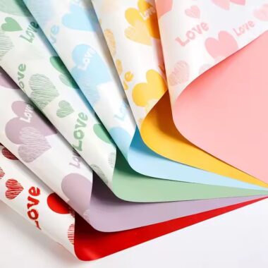 Custom waterproof flower wrapping paper for Valentine’s Day
