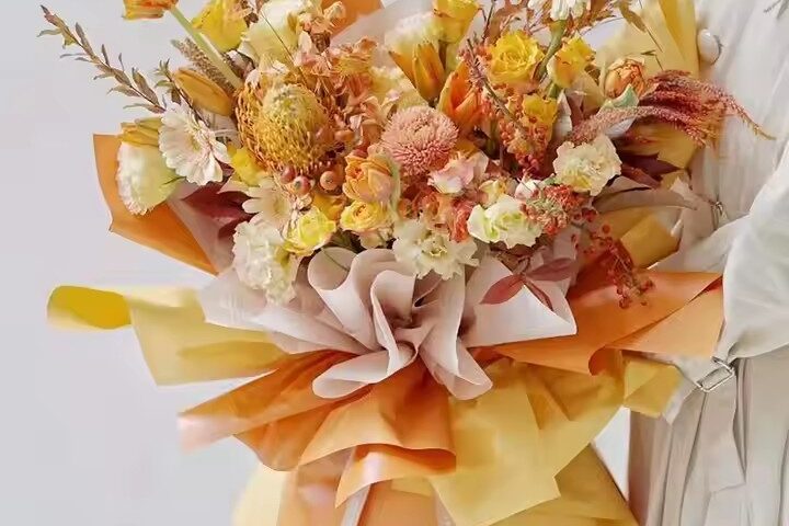 Elegant flower wrapping paper for fresh bouquet packaging (8) Top-selling floral wrapping paper for professional florists