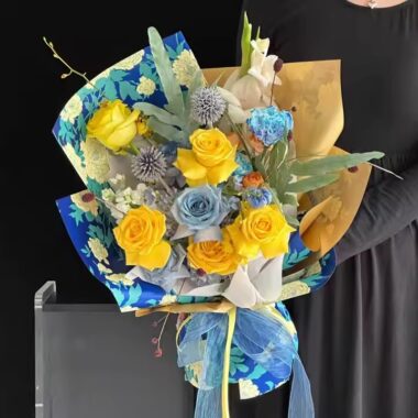 Luxury waterproof flower wrapping paper in rolls and sheets