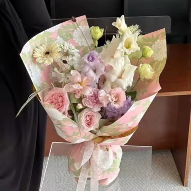 Luxury waterproof flower wrapping paper in rolls and sheets