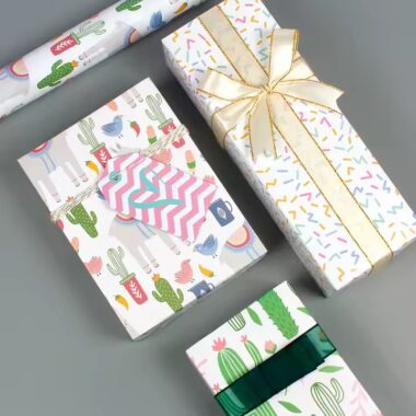 Personalized stylish custom printed gift wrapping paper