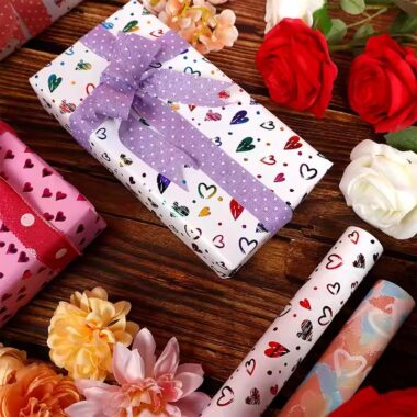 Luxury custom gift wrapping paper rolls with elegant finish