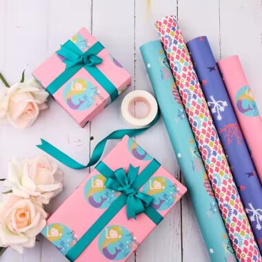 Luxury custom gift wrapping paper rolls with elegant finish