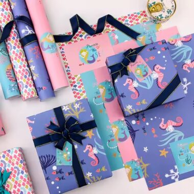 Luxury custom gift wrapping paper rolls with elegant finish