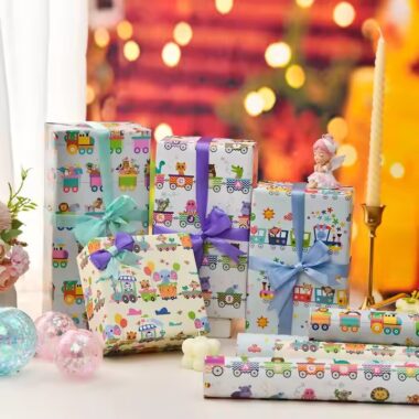 Luxury custom gift wrapping paper rolls with elegant finish