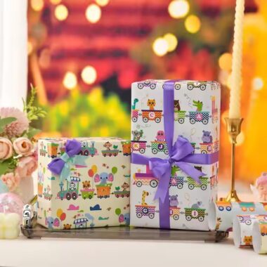 Luxury custom gift wrapping paper rolls with elegant finish