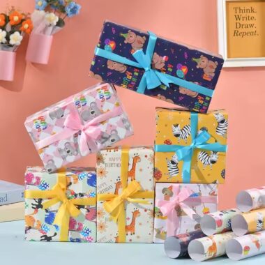 Factory-supplied high-quality custom gift wrapping paper rolls