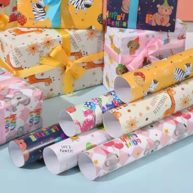 Factory-supplied high-quality custom gift wrapping paper rolls