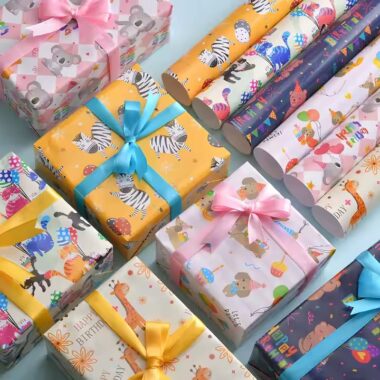 Factory-supplied high-quality custom gift wrapping paper rolls