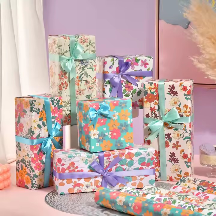 Custom luxury gift wrapping paper with elegant finishes