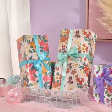 Custom luxury gift wrapping paper with elegant finishes