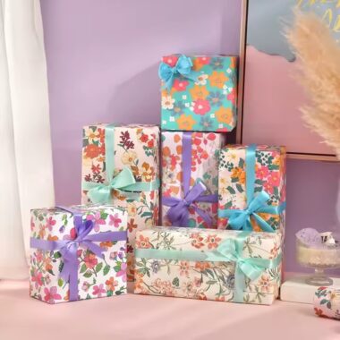 Custom luxury gift wrapping paper with elegant finishes