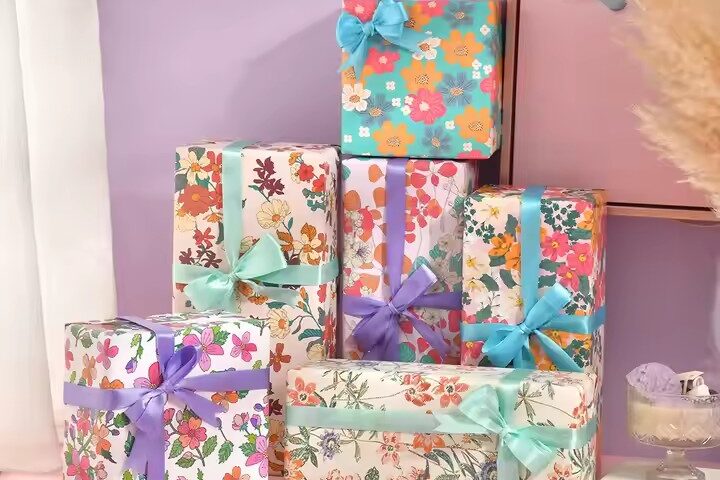 Custom luxury gift wrapping paper with elegant finishes