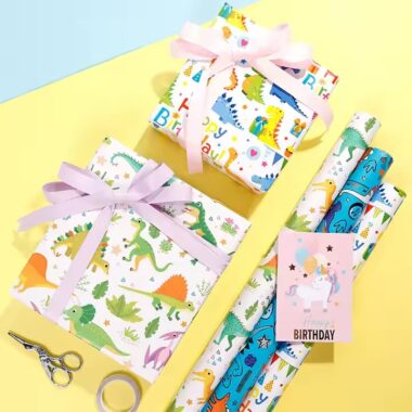Custom luxury gift wrapping paper with elegant finishes