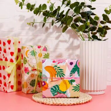 Custom luxury gift wrapping paper with elegant finishes