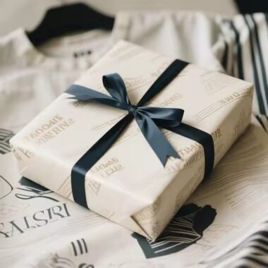 Custom birthday and Valentine’s gift wrapping paper with romantic prints