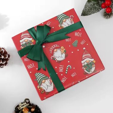 Luxury double-sided Christmas wrapping paper in custom sizes