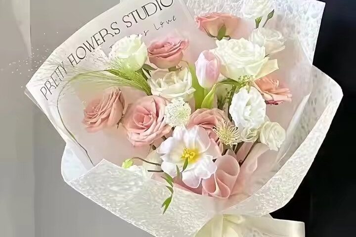 Stone paper texture florist wrapping roll for bouquets (5) Eco-friendly stone texture flower wrapping paper roll