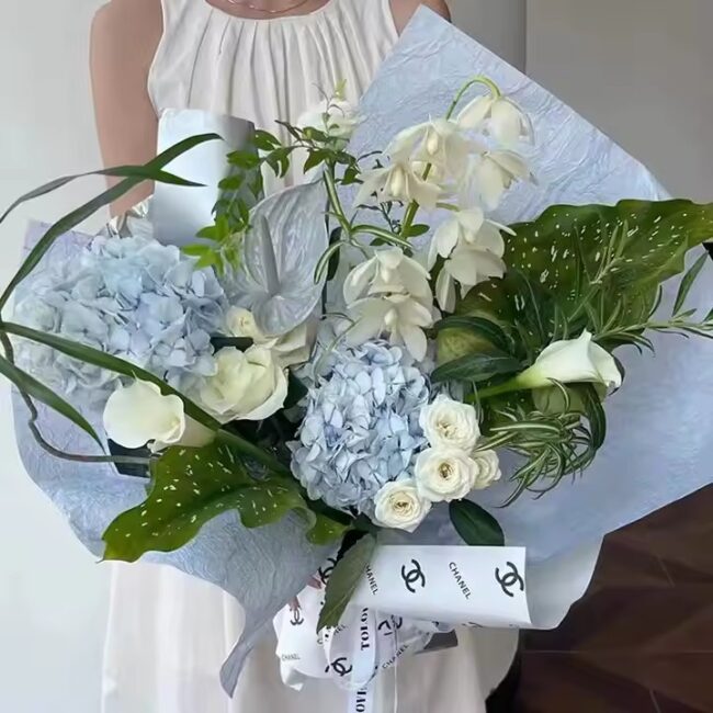 Eco-friendly stone texture flower wrapping paper roll