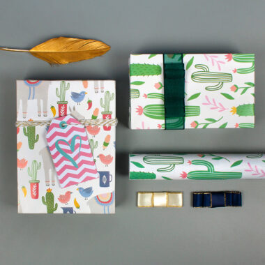 Premium colorful birthday gift wrapping paper sheets