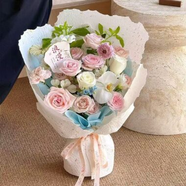 Embossed petal waterproof flower wrapping paper sheets