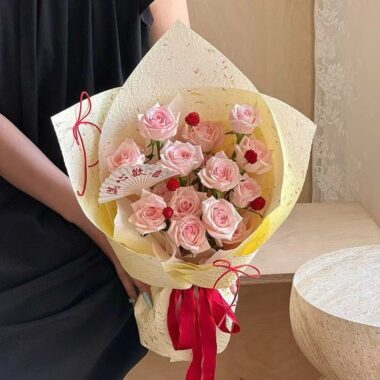 Embossed petal waterproof flower wrapping paper sheets