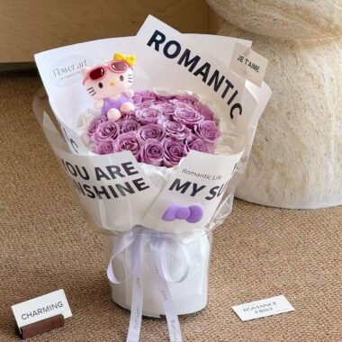 English print florist wrapping paper for bouquets