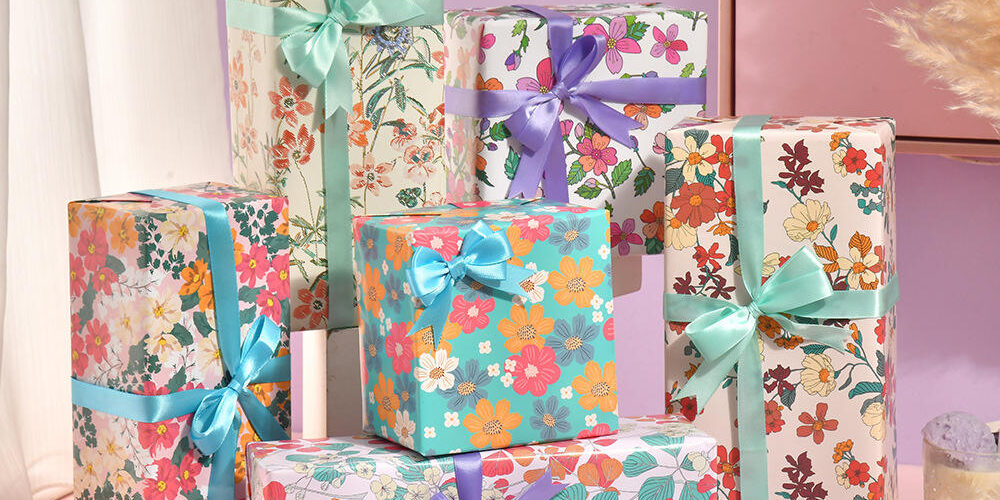 Elegant floral series decorative gift wrapping paper