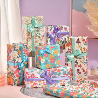 Elegant floral series decorative gift wrapping paper