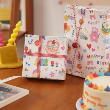Large cartoon kids gift wrapping paper for children’s gifts