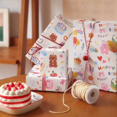 Large cartoon kids gift wrapping paper for children’s gifts