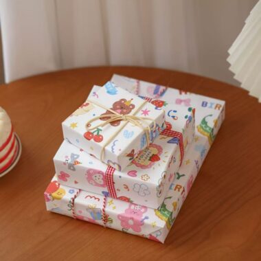 Large cartoon kids gift wrapping paper for children’s gifts