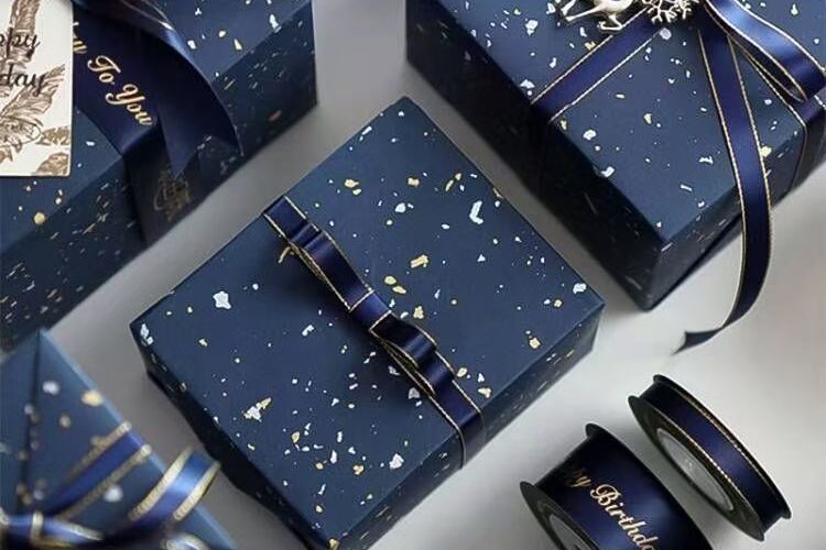 Large thick decorative birthday wrapping paper for gifts