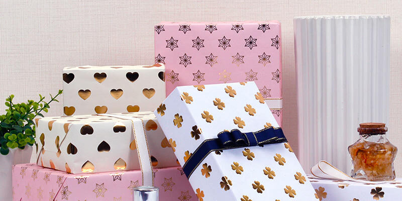 Luxury metallic foil high quality wrapping paper