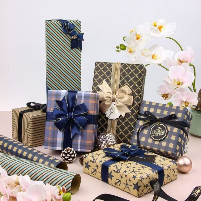 Premium elegant decorative wrapping paper for gifts
