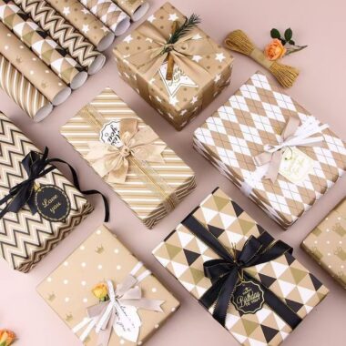 Premium elegant decorative wrapping paper for gifts