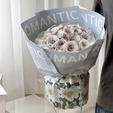 Thick printed kraft flower wrapping paper for bouquets