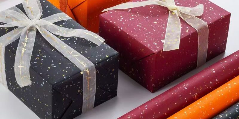 Vintage extra large holiday decorative wrapping paper