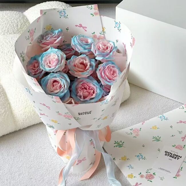 Waterproof floral wrapping paper for professional florists