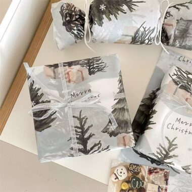 Cedar print creative Christmas wrapping paper design
