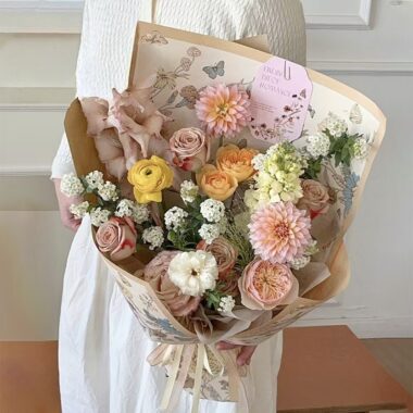 European floral pattern flower shop wrapping paper sheets